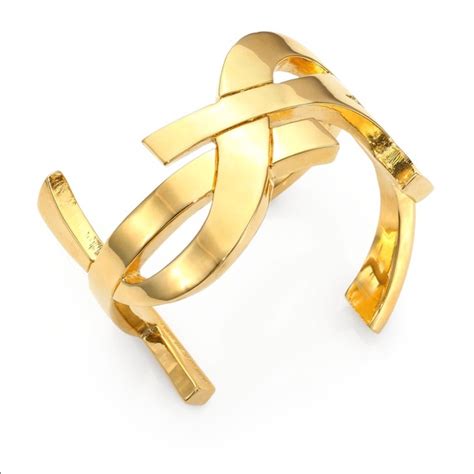 ysl monogram cuff|farfetch ysl bracelets.